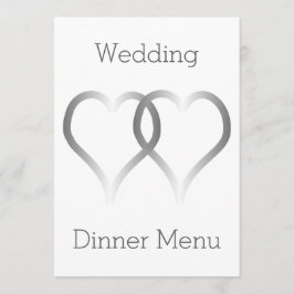 結婚のメニュー銀ハート メニュー