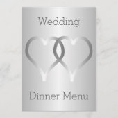 結婚のメニュー銀ハート メニュー (正面)