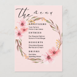 結婚のメニュー メニュー