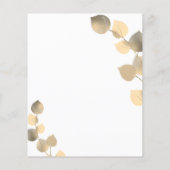 結婚のメニューeucalyptus golden botanical (裏面)