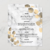 結婚のメニューeucalyptus golden marble botanical (正面/裏面)