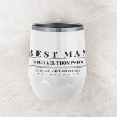 結婚のモダンタイポグラフィカスタム花婿介添人