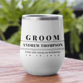 結婚のモダンタイポグラフィグルームカスタム