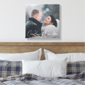 結婚のモダン引用文カスタムPhoto Canvas Print キャンバスプリント (インサイチュ (寝室))