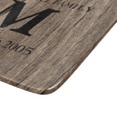 結婚のモノグラフェイクム木材イニシャル科 カッティングボード (角)
