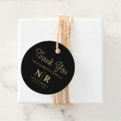 結婚のモノグラム歓迎抱き枕またはバスケット フェイバータグ (インサイチュ)