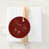 結婚のモノグラム歓迎抱き枕またはバスケット フェイバータグ (インサイチュ)