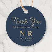 結婚のモノグラム歓迎抱き枕またはバスケット フェイバータグ (正面)