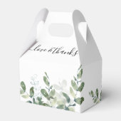 結婚のユーカリ緑モノグラム フェイバーボックス (裏面サイド)