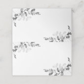 結婚のユーカリ緑空白の座席表 プレイスカード (外部開封)