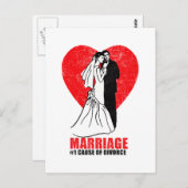 結婚のユーモア ポストカード (正面/裏面)