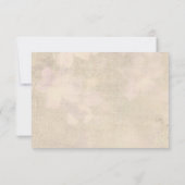 結婚のリボンハートRSVP 出欠カード (裏面)