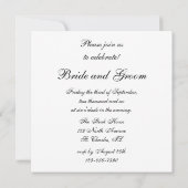 結婚のリングや輪オングレー婚約パーティ招待状 招待状 (裏面)