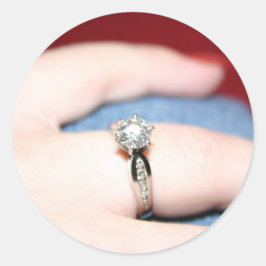 結婚のリングや輪シール – カスタマイズ可能 ラウンドシール