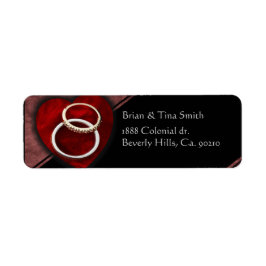 結婚のリングや輪ハートセット ラベル