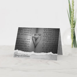 結婚のリングや輪ハート影 カード