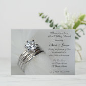 結婚のリングや輪ポスト結婚ブランチ招待状 招待状 (スタンド正面)