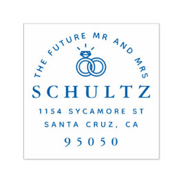 結婚のリングや輪未来差出人住所 セルフインキングスタンプ