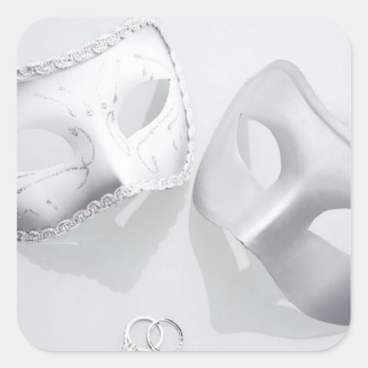結婚のリングや輪 スクエアシール (正面)