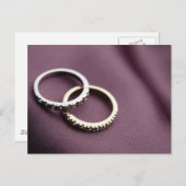 結婚のリングや輪 ポストカード (正面/裏面)