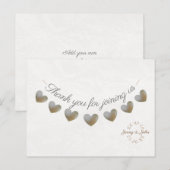 結婚のレースヴィンテージ&パール感謝していバン ポストカード (正面/裏面)