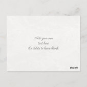 結婚のレースヴィンテージ&パール感謝していバン ポストカード (裏面)