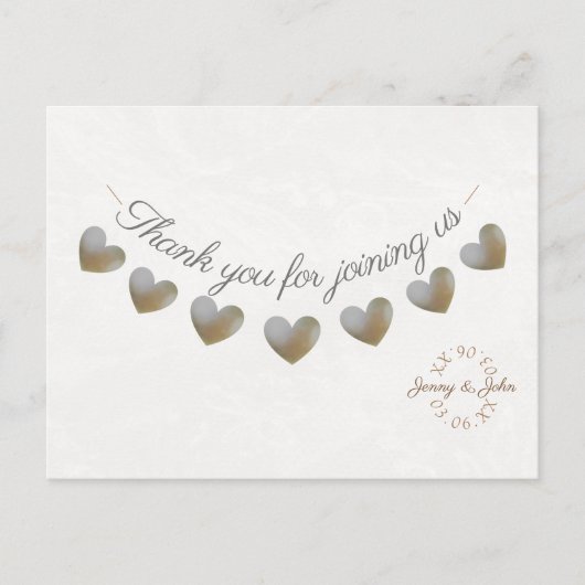 結婚のレースヴィンテージ&パール感謝していバン ポストカード (正面)