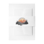 結婚のロッキー山林の夕日 招待状ベリーバンド (正面例)