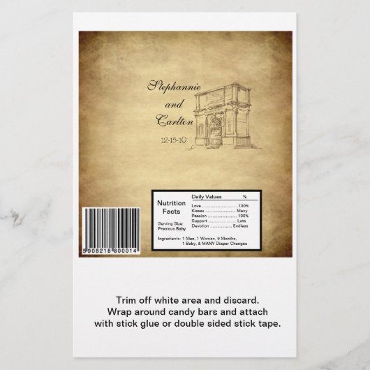 結婚のローマハーシーの大バーラッパー チラシ (正面)