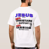 結婚のワイシャツ Tシャツ (裏面)