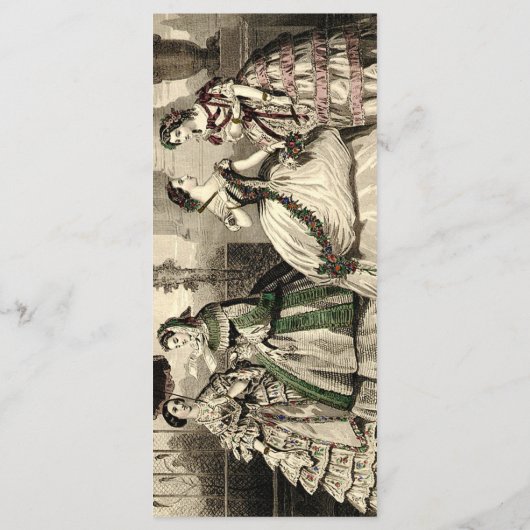 結婚のヴィンテージアンティーク メニュー (裏面)