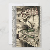 結婚のヴィンテージアンティーク 招待状 (裏面)