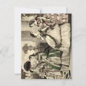 結婚のヴィンテージアンティーク 招待状 (裏面)