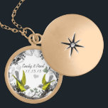 結婚のヴィンテージ鳥のアニバーサリーネックレス ゴールドプレートネックレス<br><div class="desc">Keepsake Necklacesシルバーまたはスターリングシルバーのいずれかを選択</div>