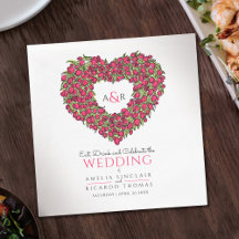 結婚の一文字の赤いチューリップリースインクスケッチ