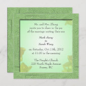 結婚の両親の招待 招待状 (正面/裏面)