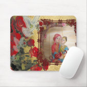 結婚の人形ポートレートグラフィックアートプリント マウスパッド (マウス)