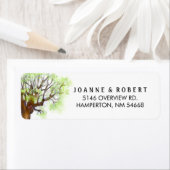 結婚の住所 シール- The Love Tree ラベル (インサイチュ)