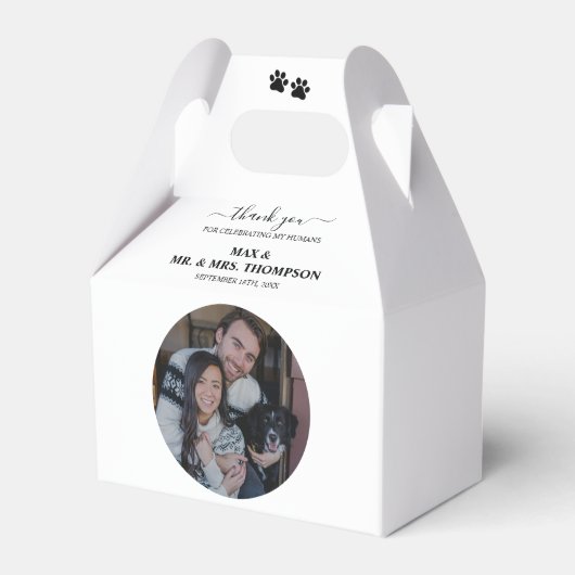 結婚の写モダン真カップル愛犬 フェイバーボックス (正面サイド)