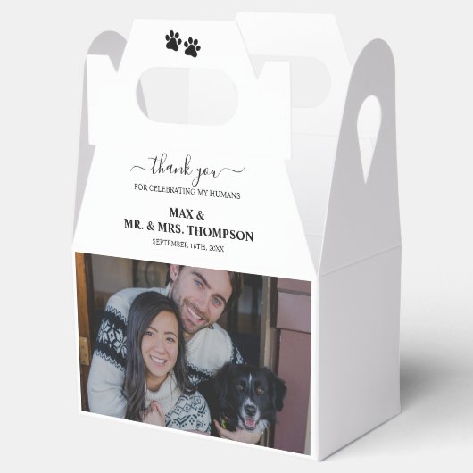 結婚の写モダン真カップル愛犬 フェイバーボックス (オープン)