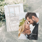 結婚の写感謝してい真 サンキューカード