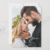 結婚の写感謝してい真 サンキューカード (正面)