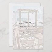 結婚の写感謝してい真 サンキューカード (裏面)