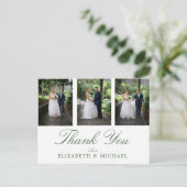 結婚の写真ありがとうごエレガントざモダンう ポストカード (スタンド正面)