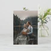 結婚の写真ありがとうポストカード サンキューカード (スタンド正面)