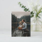 結婚の写真ありがとうポストカード ポストカード (スタンド正面)