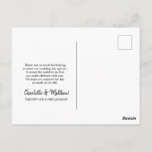 結婚の写真ありがとうヴィンテージEphemera Collage ポストカード (裏面)