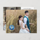 結婚の写真ありがとう両面はがき ポストカード (正面/裏面)