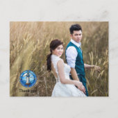 結婚の写真ありがとう両面はがき ポストカード (正面)