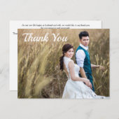結婚の写真ありがとう両面はがき ポストカード (正面/裏面)